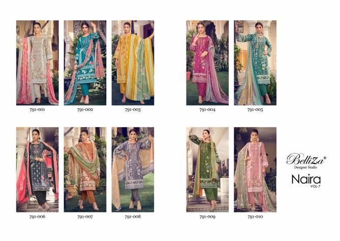 Belliza Naira Vol 7 Cotton Designer Dress Material Collection
